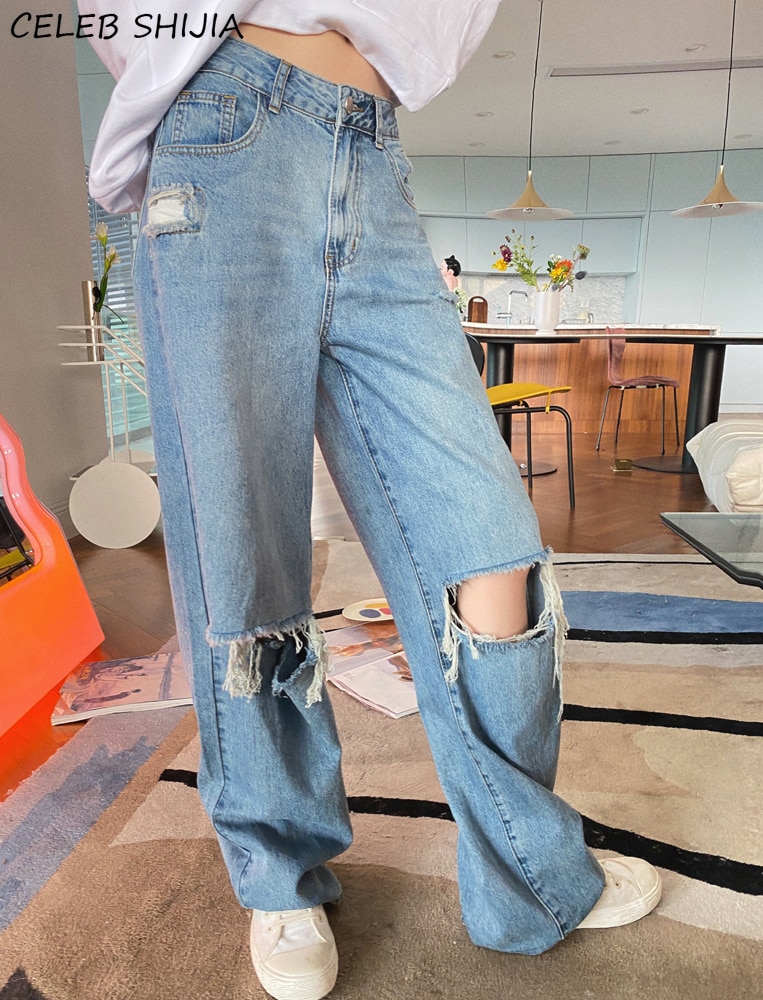 SHIJIA Ƽ  û  㸮  Streetwear   û  ƮƮ ٸ Pantalones  Mujer 2021